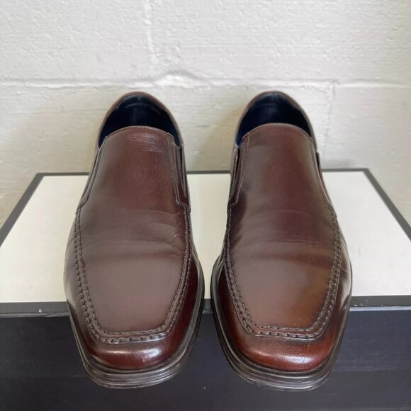 Magnanni Linea Merino 16923 Brown Leather Loafer Dress Shoes Slip On Men's 7 M - Picture 1 of 12